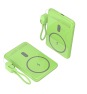 Leotec Power Bank inalámbrico 5000mAh 20W Verde