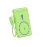 Leotec Power Bank inalámbrico 5000mAh 20W Verde