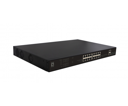LevelOne FGP-2031 switch No administrado Fast Ethernet (10/100) EnergÍ­a sobre Ethernet (PoE) 1U Negro