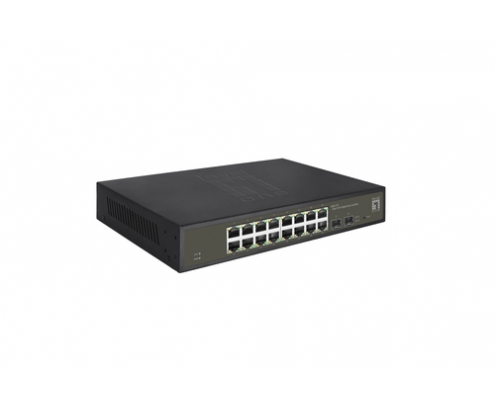 LevelOne GES-2118 switch Gestionado L2 Gigabit Ethernet (10/100/1000) Negro