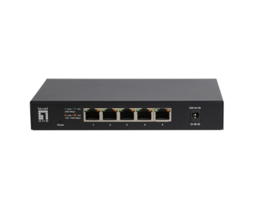 LevelOne GEU-0525 switch No administrado 2.5G Ethernet (100/1000/2500) Negro