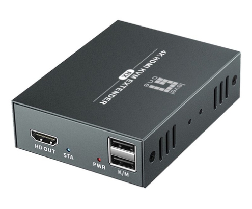 LevelOne HVE-8111 extensor audio/video Transmisor y receptor de señales AV Negro