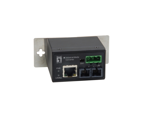 LevelOne IEC-4002 convertidor de medio 100 Mbit/s Multimodo Negro