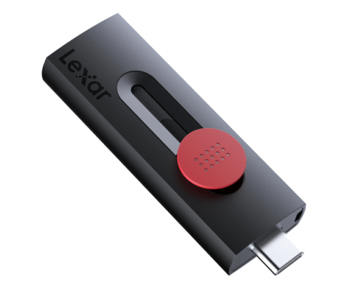 Lexar JumpDrive Dual Drive D300 unidad flash USB 256 GB USB Type-A / USB Type-C 3.2 Gen 1 (3.1 Gen 1) Negro