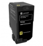 Lexmark 74C20Y0 cartucho de tóner 1 pieza Original Amarillo