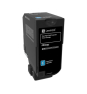 Lexmark 74C2HCE cartucho de tóner 1 pieza(s) Original Cian