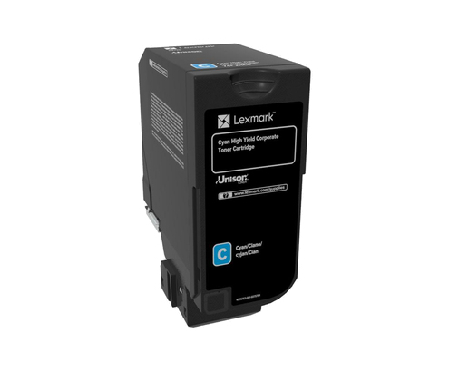 Lexmark 74C2HCE cartucho de tóner 1 pieza(s) Original Cian