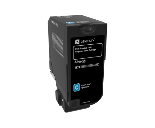 Lexmark 74C2SCE cartucho de tóner 1 pieza Original Cian