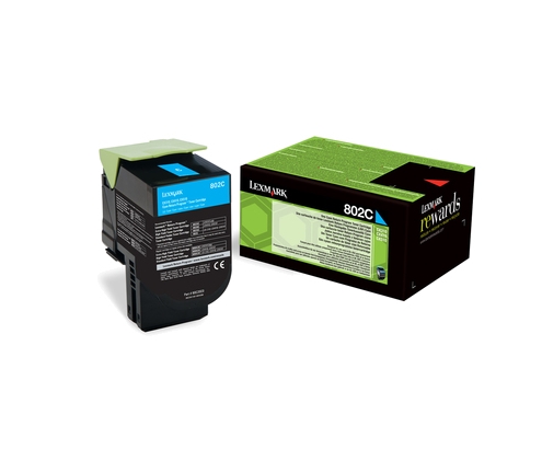 Lexmark 802C cartucho de tóner 1 pieza(s) Original Cian
