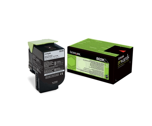 Lexmark 802K toner 1 pieza Original Negro
