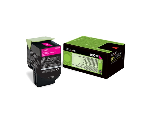 Lexmark 802M cartucho de tóner 1 pieza(s) Original Magenta
