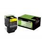 Lexmark 802Y cartucho de tóner 1 pieza(s) Original Amarillo