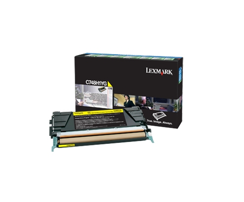 Lexmark C748H1YG cartucho de tóner 1 pieza Original Amarillo