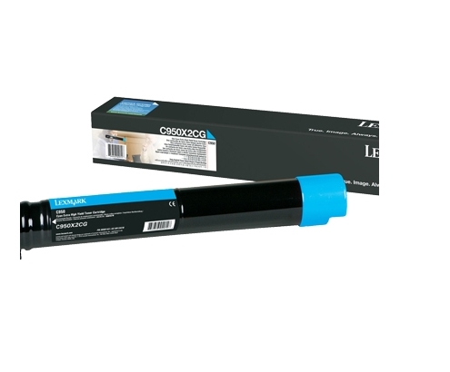 Lexmark C950X2CG cartucho de tóner 1 pieza(s) Original Cian