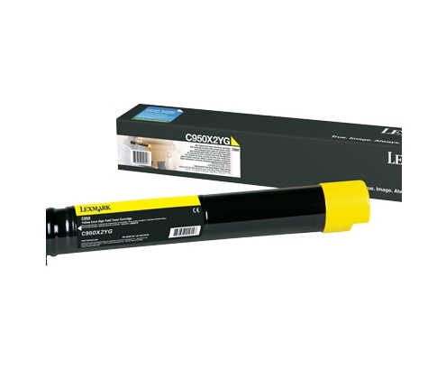 Lexmark C950X2YG cartucho de tóner 1 pieza(s) Original Amarillo