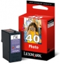 Lexmark Nr. 40 Photo Print Cartridge cartucho de tinta 1 Cartridge Original Foto negro