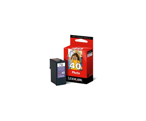 Lexmark Nr. 40 Photo Print Cartridge cartucho de tinta 1 Cartridge Original Foto negro