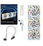 Lian Li UNI FAN SL Wireless LCD 120 Carcasa del ordenador Ventilador 12 cm Blanco 3 pieza(s)