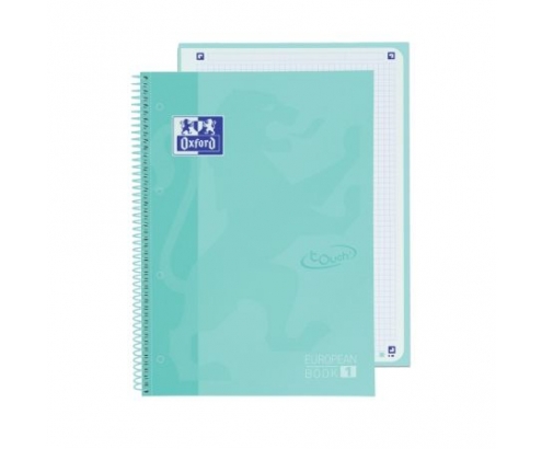 LIBRETA OXFORD EUROPEANBOOK A4+ TAPA EXTRADURA ICE MINT PASTEL 400117274