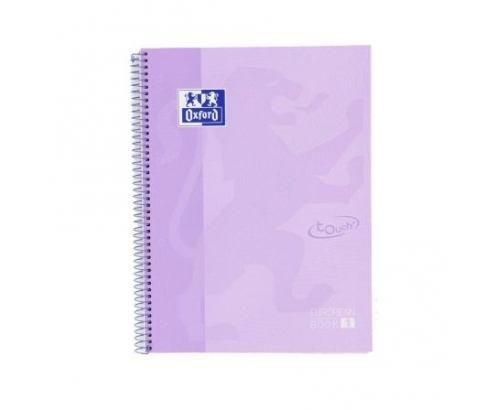 LIBRETA OXFORD EUROPEANBOOK A4+ TAPA EXTRADURA MALVA PASTEL 400117273