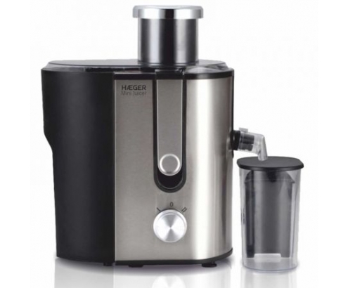LICUADORA HAEGER MINI JUICER 600W DEPOSITO PULPA 1.3L VASO PARA ZUMO 450ML NEGRO JE-600.002B