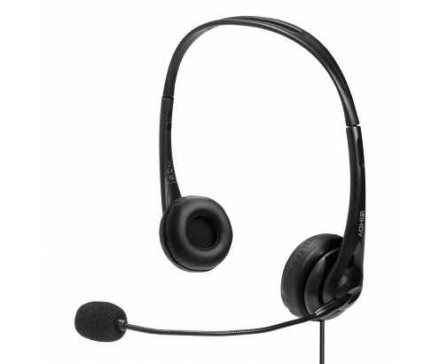Lindy 20432 auricular y casco Auriculares Alámbrico Oficina/Centro de llamadas Negro