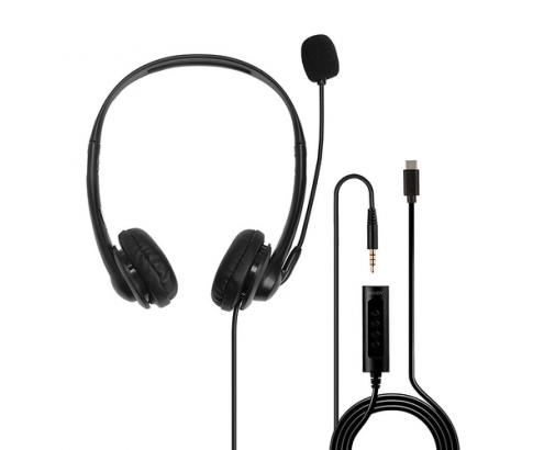Lindy 20432 auricular y casco Auriculares Alámbrico Oficina/Centro de llamadas Negro