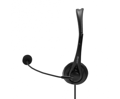 Lindy 20432 auricular y casco Auriculares Alámbrico Oficina/Centro de llamadas Negro