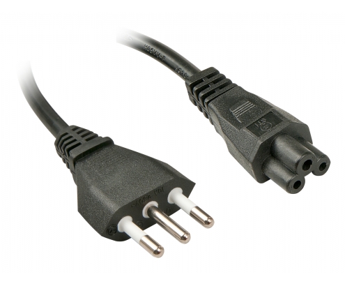 Lindy 2m, CEI23-16-VII - IEC 320 C5 Negro C5 acoplador