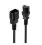Lindy 30320 cable de transmisión Negro 0,5 m C14 acoplador C13 acoplador