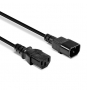 Lindy 30320 cable de transmisión Negro 0,5 m C14 acoplador C13 acoplador
