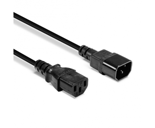 Lindy 30320 cable de transmisión Negro 0,5 m C14 acoplador C13 acoplador