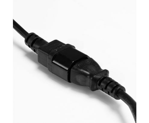 Lindy 30320 cable de transmisión Negro 0,5 m C14 acoplador C13 acoplador