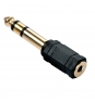 Lindy 35620 cambiador de género para cable 6.3mm 3,5mm Negro