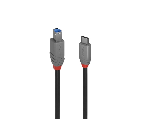 Lindy 36666 cable USB USB 3.2 Gen 1 (3.1 Gen 1) 1 m USB C USB B Negro