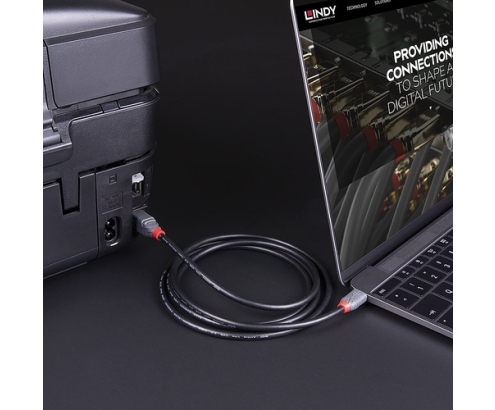 Lindy 36666 cable USB USB 3.2 Gen 1 (3.1 Gen 1) 1 m USB C USB B Negro