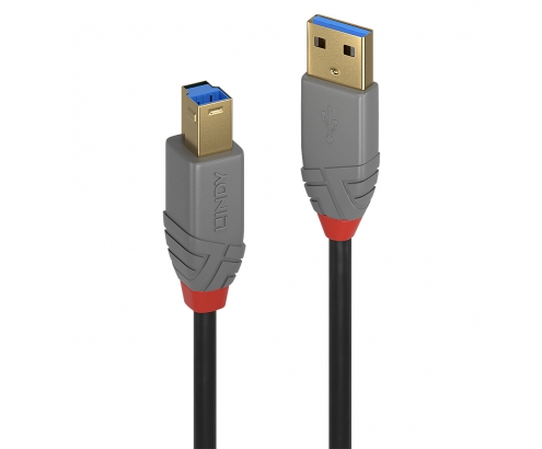 Lindy 36744 cable USB 5 m USB 3.2 Gen 1 (3.1 Gen 1) USB A USB B Negro