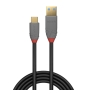 Lindy 36913 cable USB 2 m USB C USB A Negro
