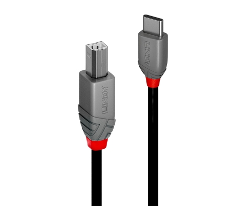 Lindy 36940 cable USB USB 2.0 0,5 m USB C USB B Negro