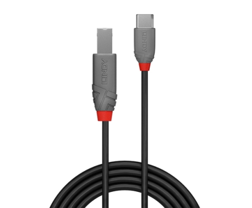 Lindy 36940 cable USB USB 2.0 0,5 m USB C USB B Negro