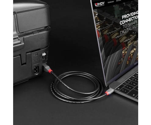 Lindy 36940 cable USB USB 2.0 0,5 m USB C USB B Negro