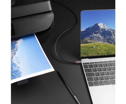 Lindy 36941 cable USB USB 2.0 1 m USB C USB B Negro