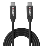 Lindy 36975 cable USB USB 3.2 Gen 2x2 0,5 m USB C 20 Gbit/s 100 W Negro