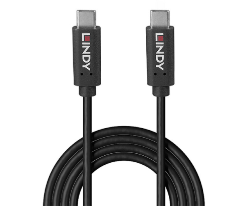 Lindy 36975 cable USB USB 3.2 Gen 2x2 0,5 m USB C 20 Gbit/s 100 W Negro