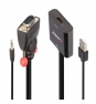 Lindy 38284 adaptador de cable de vÍ­deo VGA (D-Sub) + 3,5mm HDMI + USB Negro