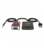 Lindy 38284 adaptador de cable de vÍ­deo VGA (D-Sub) + 3,5mm HDMI + USB Negro