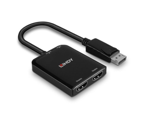 Lindy 38433 adaptador de cable de vídeo DisplayPort 2 x HDMI