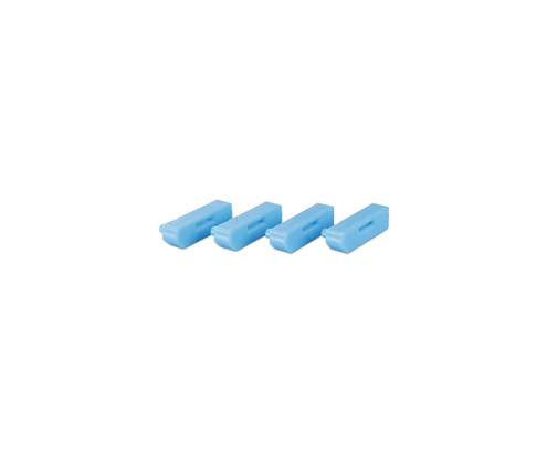 Lindy 40324 bloqueador de puerto Bloqueador de puerto + clave DisplayPort Azul Acrilonitrilo butadieno estireno (ABS) 5 pieza(s)