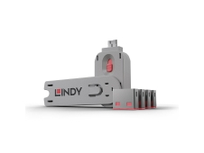 Lindy 40450 bloqueador de puerto Bloqueador de puerto + clave USB tipo...