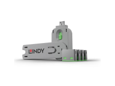 Lindy 40451 bloqueador de puerto Bloqueador de puerto + clave USB tipo...